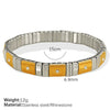 316L Stainless Steel Electroplated Ins Style Geometric Diamond Bracelet For Women
