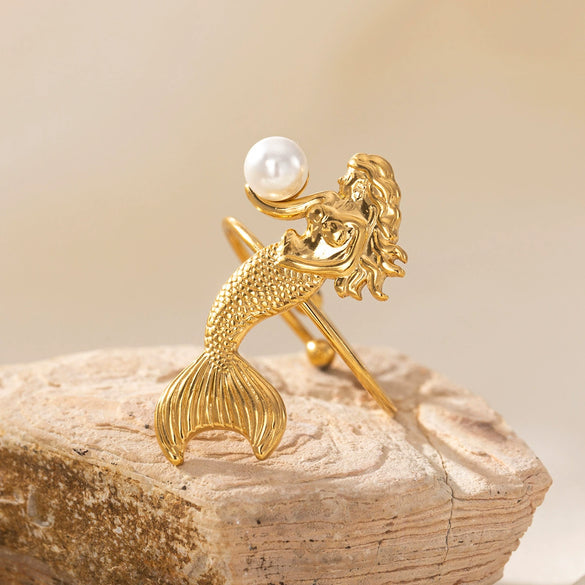 Titanium Steel Electroplated Jewelry Set For Women Including Necklace Earrings And Ring