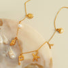 316L Stainless Steel Electroplated 18K Gold Bamboo Conch Sea Star Shell Women's Clavicle Chain Jewelry