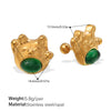 316L Stainless Steel Electroplated Luckie Cat Earrings For Women