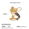 Titanium Steel Electroplated Necklace Ring Earrings Set For Women