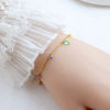 Titanium Steel Electroplated Rainbow Rhinestone Women's Fashion Simple Bracelet