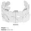 316L Stainless Steel Electroplated Women's Butterfly Shape Minimalist Bracelet