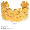 316L Stainless Steel Electroplated Women's Butterfly Shape Minimalist Bracelet