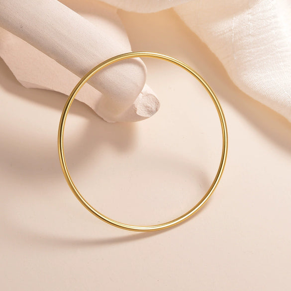 Titanium Steel Electroplated Women's Linear Closed Bracelet