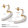 316L Stainless Steel Electroplating Elegant Explosions Women's Fashion Ear Studs