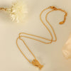 316L Stainless Steel Electroplating Women's Fashion Necklace With Diamond French Romantic Design