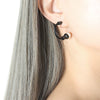 316L Stainless Steel Elegant Style Flexible Tube Color Bead Bracelet And Earrings Set With Electroplating