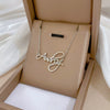 Titanium Steel English Letter Geometric Style Electroplated Unisex Necklace