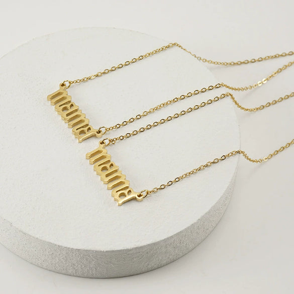 316L Stainless Steel English Letter Necklace For Women