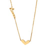 Titanium Steel English Love Furnace Cartoon Geometric Electroplated Necklace For Female