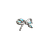 Titanium Steel Fairy Style Bow Shape Heart Shape Bow Pattern Zirconia Earrings For Women