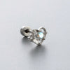 Titanium Steel Fairy Style Bow Shape Heart Shape Bow Pattern Zirconia Earrings For Women