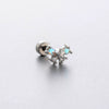 Titanium Steel Fairy Style Bow Shape Heart Shape Bow Pattern Zirconia Earrings For Women