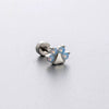 Titanium Steel Fairy Style Bow Shape Heart Shape Bow Pattern Zirconia Earrings For Women