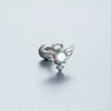 Titanium Steel Fairy Style Heart And Drop Shape Zirconia Earrings