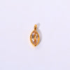 Titanium Steel Fashion Geometric Birthstone Zircon Ladies Pendant Jewelry With Horse's Eye Design And Electroplating