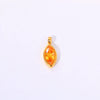 Titanium Steel Fashion Geometric Birthstone Zircon Ladies Pendant Jewelry With Horse's Eye Design And Electroplating