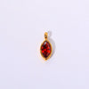 Titanium Steel Fashion Geometric Birthstone Zircon Ladies Pendant Jewelry With Horse's Eye Design And Electroplating
