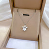 Titanium Steel Fivepointed Star Geometric Electroplating Minimalist Necklace Unisex Accessories