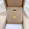 Titanium Steel Fivepointed Star Geometric Electroplating Minimalist Necklace Unisex Accessories