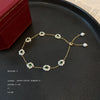Titanium Steel Flower Diamond Women's Retro Bracelet