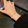 Titanium Steel Flower Diamond Women's Retro Bracelet