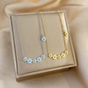 Titanium Steel Flower Geometric Style Electroplating Unisex Necklace