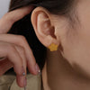 316L Stainless Steel Flower Style Electroplated Women's Earrings