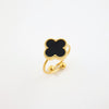 Titanium Steel Fourleaf Clover And Flower Jewelry Set For Women With Electroplating