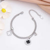 Titanium Steel Fourleaf Clover Electroplated Bracelet Jewelry For Women And Unisex