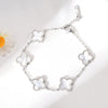 Titanium Steel Fourleaf Clover Jewelry Set For Women Electroplated