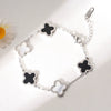 Titanium Steel Fourleaf Clover Jewelry Set For Women Electroplated