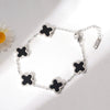 Titanium Steel Fourleaf Clover Jewelry Set For Women Electroplated