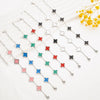 Titanium Steel Fourleaf Clover Jewelry Set For Women Electroplated