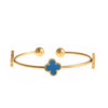 Titanium Steel Fourleaf Clover Light Luxury Bracelet Electroplated With Gold