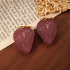 Titanium Steel Fruit Earrings Electroplated Design For Women