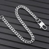 Titanium Steel Geometric Animal Zodiac Twist Chain Bracelet Polished Round Link Unisex Fashion Jewelry
