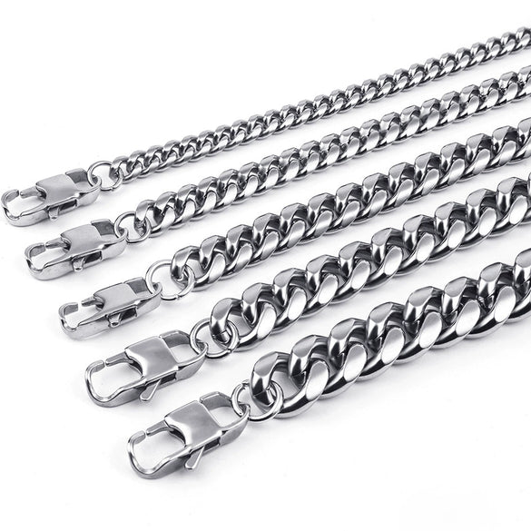 Titanium Steel Geometric Animal Zodiac Twist Chain Bracelet Polished Round Link Unisex Fashion Jewelry