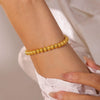 316L Stainless Steel Geometric Ball Bracelet Electroplated Unisex Jewelry