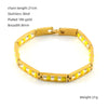 Titanium Steel Geometric Beaded Handmade Bracelet