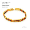 Titanium Steel Geometric Beaded Handmade Bracelet
