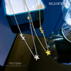 Titanium Steel Geometric Cartoon Style Electroplated Women's And Unisex Star Necklace