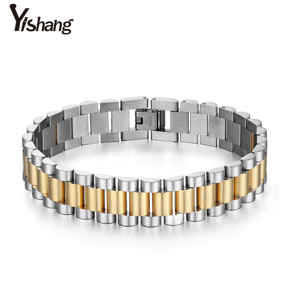 Titanium Steel Geometric Chain Bracelet Electroplated Fashion Unisex Wrist Bracelet