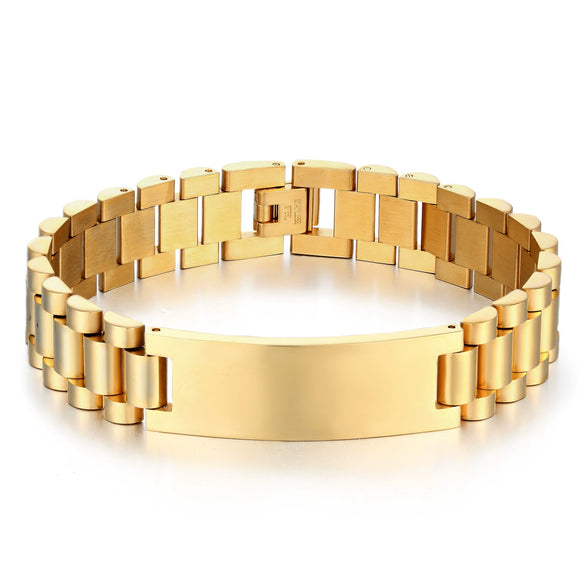 Titanium Steel Geometric Chain Bracelet Electroplated Fashion Unisex Wrist Bracelet