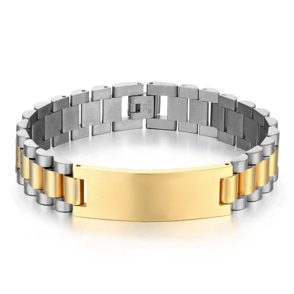 Titanium Steel Geometric Chain Bracelet Electroplated Fashion Unisex Wrist Bracelet