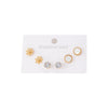 Titanium Steel Geometric Circle Electroplated Earrings For Women