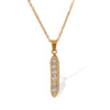 316L Stainless Steel Geometric Clavicle Chain Electroplated Women's Necklace