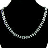 Titanium Steel Geometric Cross Chain Stitching Unisex Necklace