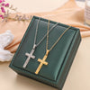 Titanium Steel Geometric Cross Electroplated Women's Necklace